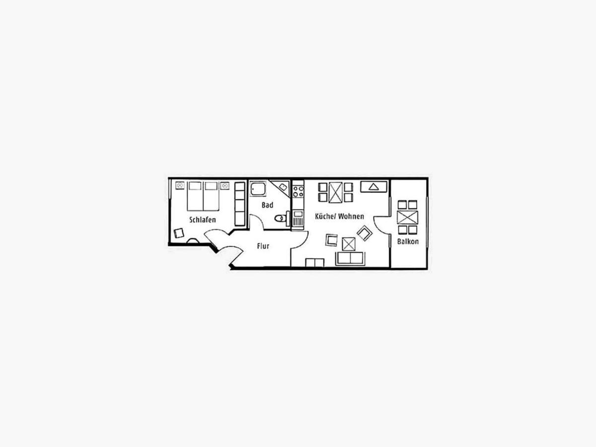Duenenpark Binz - Komfortplus Ferienwohnung Mit 1 Schlafzimmer Und Balkon Im Dachgeschoss 136 ภายนอก รูปภาพ